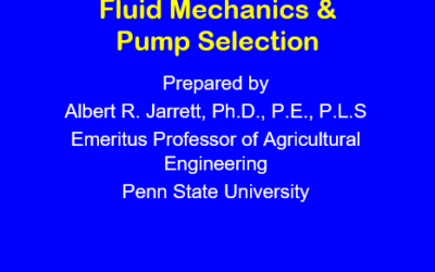 Fluid Dynamics & Pump Selection