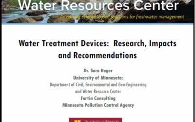 Evaluating Impacts of Water Treatment Devices