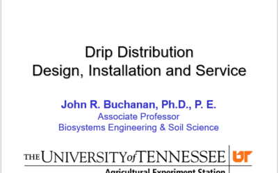 Sub-Surface Drip Dispersal Design & Installation