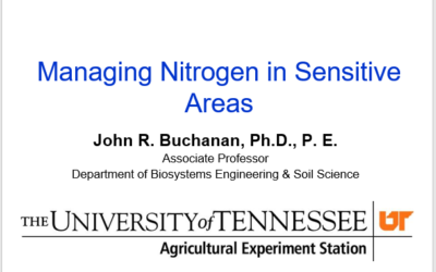 Managing Nitrogen in Sensitive Areas in PA