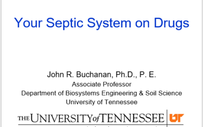 Your Septic System on Drugs – Pharmaceuticals in Wastewater