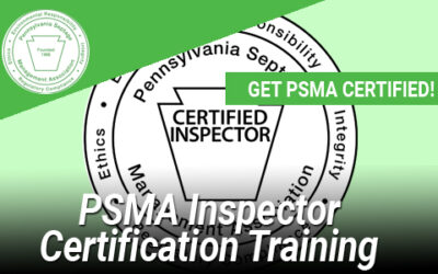 Register for PSMA’s 2022 Spring Training inspector certification courses