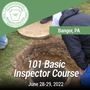 PSMA Certification (6/28/22-6/29/22): 101 Basic Onlot Wastewater Treatment System Inspection Training Course