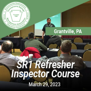 PSMA Certification (3/29/23): SR1 Refresher Onlot Wastewater Treatment System Inspection Training Course